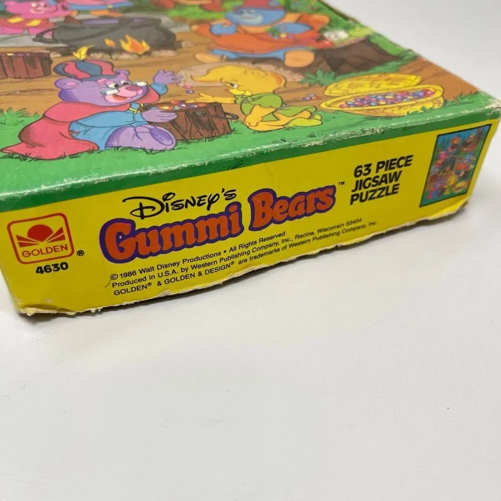 Vintage 1986 Golden 4630 Disney Adventures of the Gummi Bears 63 Pieces Puzzle